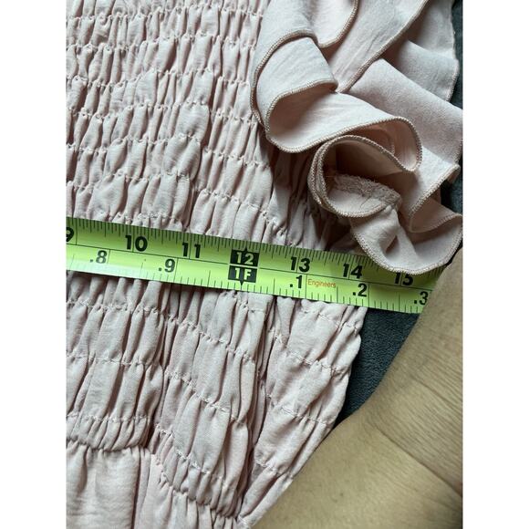 Beeson River Dress Woman’s 3XL Pink Smocked Ruffle Sleeve Modest Cottage Core - Picture 3 of 12